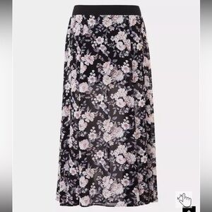 Maxi Chiffon High Waisted Skirt with Undershorts